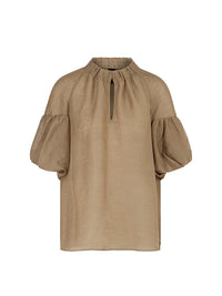 Marc Cain Plain Blouse with Balloon Sleeves YC 51.42 W86