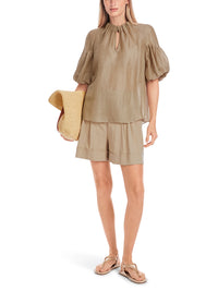 Marc Cain Plain Blouse with Balloon Sleeves YC 51.42 W86