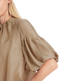 Marc Cain Plain Blouse with Balloon Sleeves YC 51.42 W86