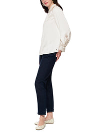Marc Cain Viscose blend blouse in Off-White AC 51.13 W25 - Pre Order June Delivery