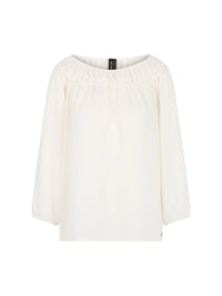 Marc Cain Blouse with Carmen neckline in Off White AC 51.34 W30