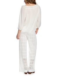 Marc Cain Blouse with Carmen neckline in Off White AC 51.34 W30
