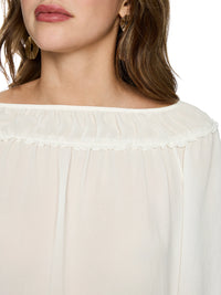 Marc Cain Blouse with Carmen neckline in Off White AC 51.34 W30