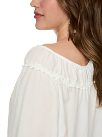 Marc Cain Blouse with Carmen neckline in Off White AC 51.34 W30
