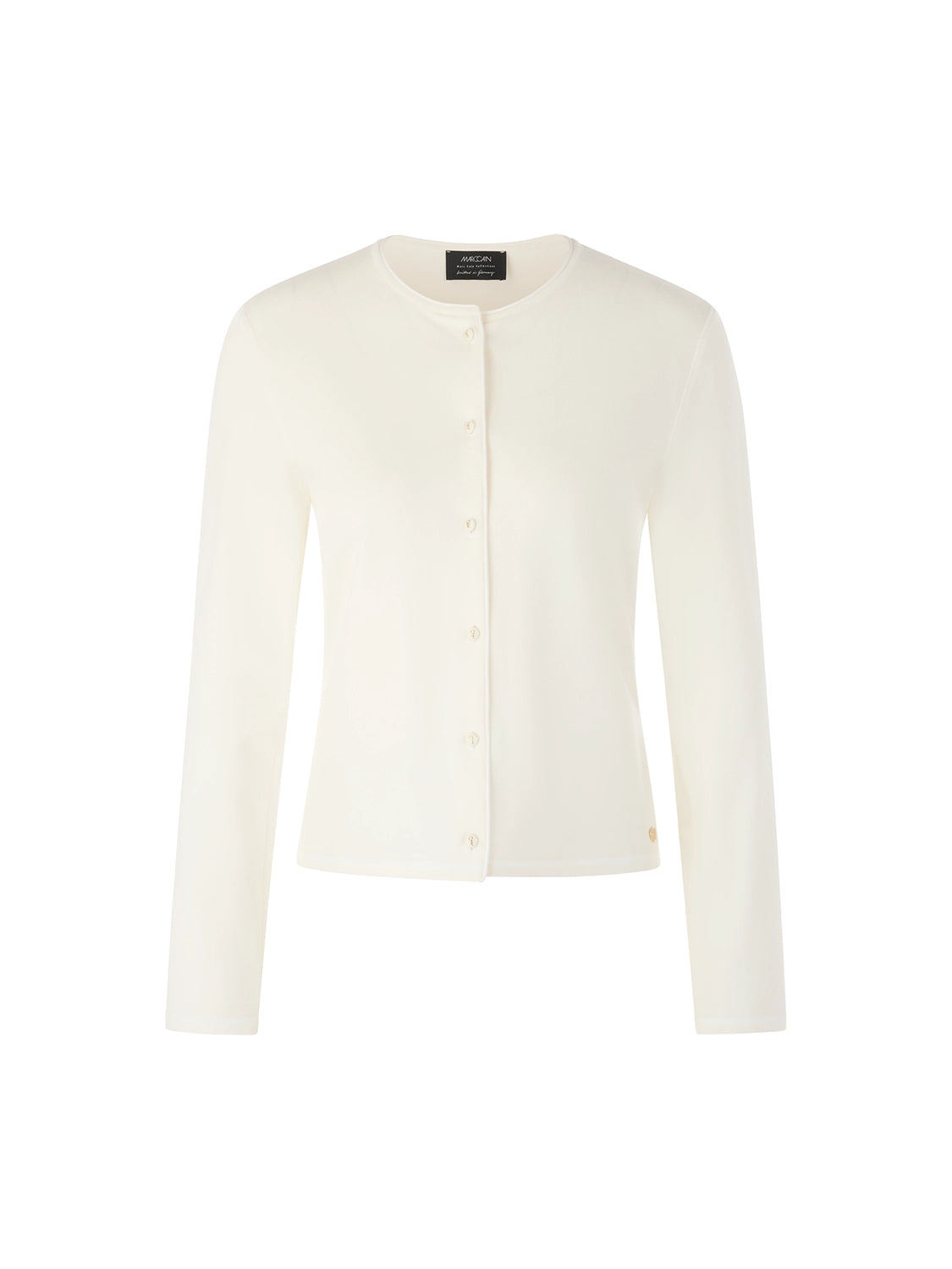 Marc Cain Rethink Together fine knit cardigan in Bright Ecru AC 39.02 M11