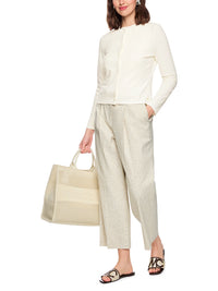 Marc Cain Rethink Together fine knit cardigan in Bright Ecru AC 39.02 M11