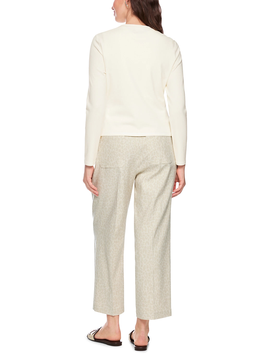 Marc Cain Rethink Together fine knit cardigan in Bright Ecru AC 39.02 M11