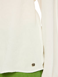 Marc Cain Blouse with lace and pintucks in Bright Ecru AC 51.33 W30
