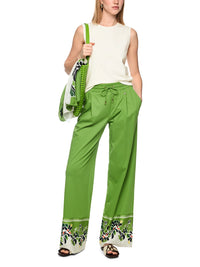 Marc Cain ‘Rethink Together’ viscose blend top in Bright Ecru AC 61.01 M11