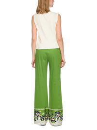 Marc Cain ‘Rethink Together’ viscose blend top in Bright Ecru AC 61.01 M11