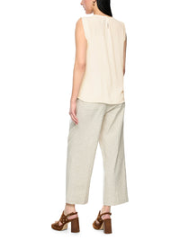 Marc Cain Top with lace and pintucks in Bright Ecru AC 61.15 W30
