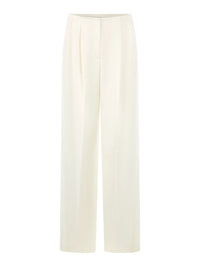 Marc Cain WICHITA wide cut trousers in Bright Ecru AC 81.63 W41