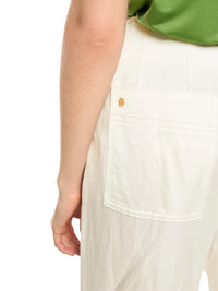 Marc Cain WICHITA wide cut trousers in Bright Ecru AC 81.63 W41