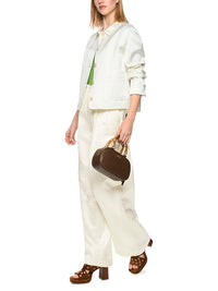 Marc Cain WICHITA wide cut trousers in Bright Ecru AC 81.63 W41