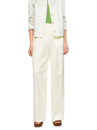 Marc Cain WICHITA wide cut trousers in Bright Ecru AC 81.63 W41