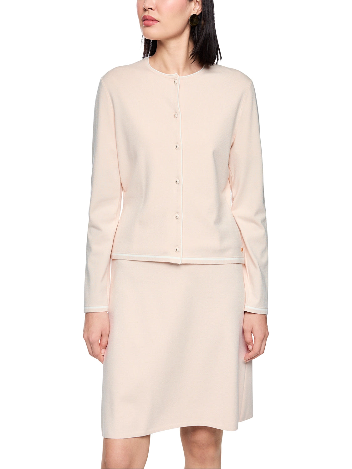 Marc Cain Rethink Together fine knit cardigan in Magnolia AC 39.02 M11 - Pre Order June Delivery