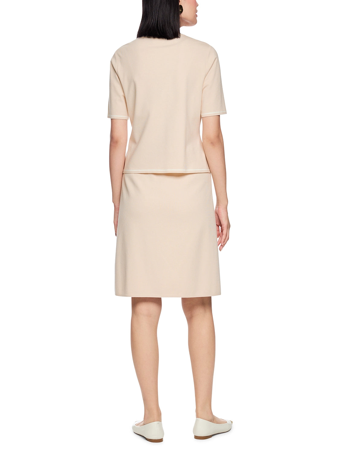 Marc Cain Rethink Together fine knit jumper in Magnolia AC 41.09 M11 - Pre Order June Delivery