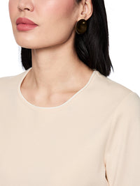 Marc Cain Rethink Together fine knit jumper in Magnolia AC 41.09 M11 - Pre Order June Delivery