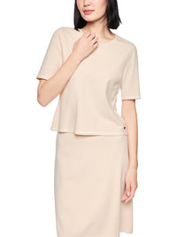 Marc Cain Rethink Together fine knit jumper in Magnolia AC 41.09 M11 - Pre Order June Delivery