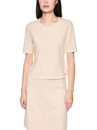 Marc Cain Rethink Together fine knit jumper in Magnolia AC 41.09 M11 - Pre Order June Delivery