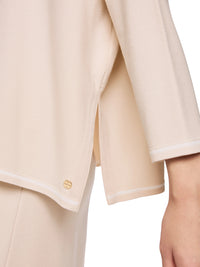 Marc Cain ‘Rethink Together’ oversized jumper in Magnolia AC 41.16 M11 - Pre Order June Delivery