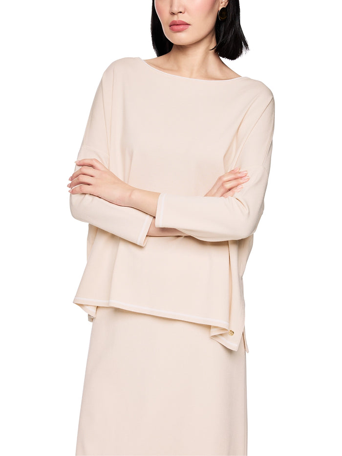 Marc Cain ‘Rethink Together’ oversized jumper in Magnolia AC 41.16 M11 - Pre Order June Delivery
