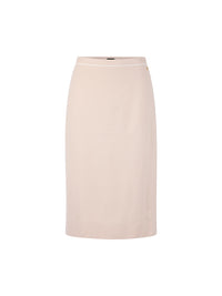 Marc Cain ‘Rethink Together’ fine knit midi skirt in Magnolia AC 71.19 M11 - Pre Order June Delivery