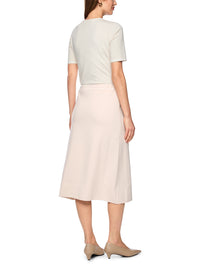 Marc Cain ‘Rethink Together’ fine knit midi skirt in Magnolia AC 71.19 M11 - Pre Order June Delivery