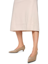 Marc Cain ‘Rethink Together’ fine knit midi skirt in Magnolia AC 71.19 M11 - Pre Order June Delivery