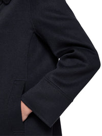 Marc Cain Wool coat with decorative stitching in Periscope AC 11.02 W33 - Pre Order June Delivery