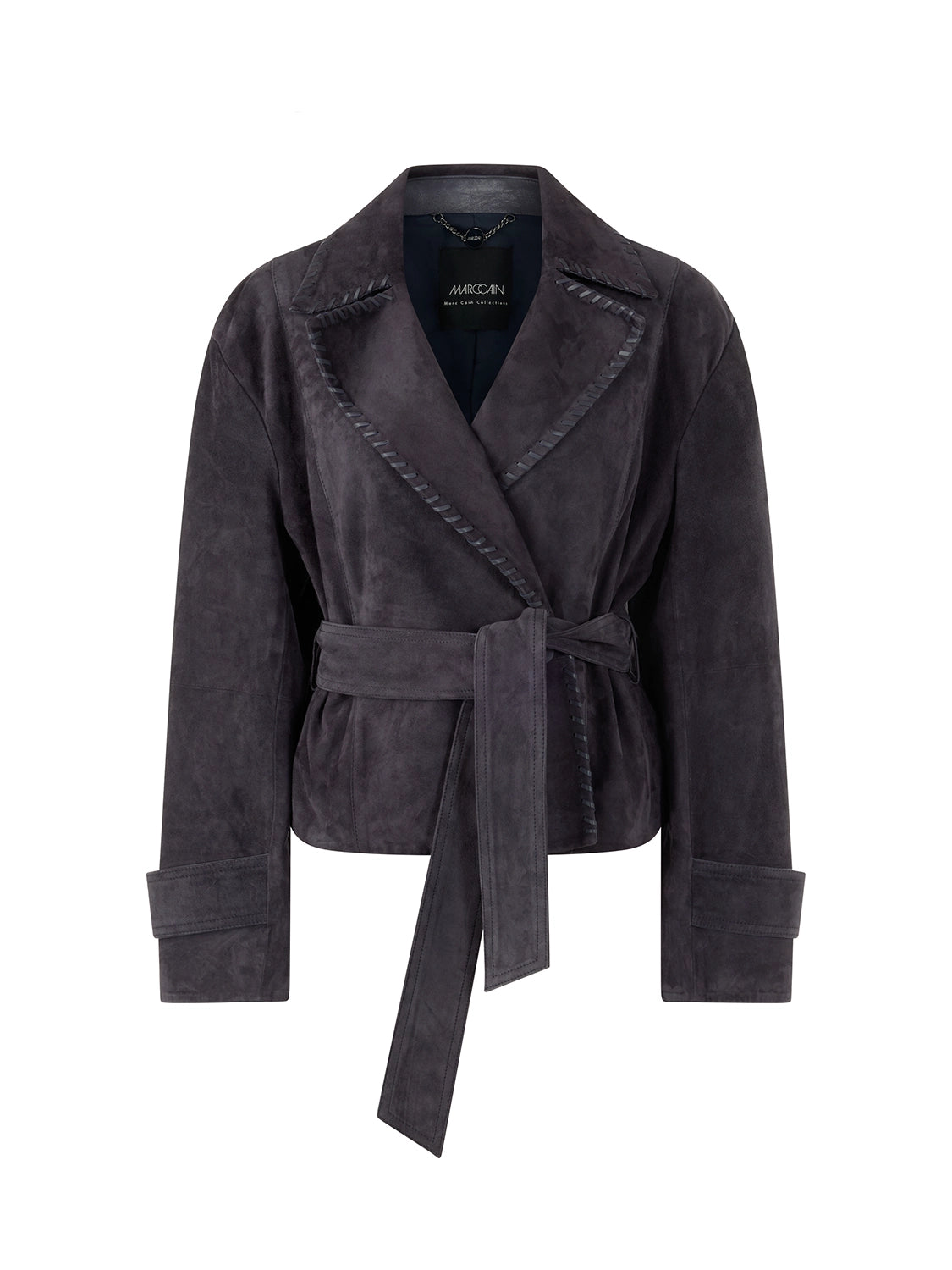 Marc Cain Real leather jacket 'Rethink Together' in Periscope AC 12.06 L02 - Pre Order June Delivery