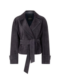 Marc Cain Real leather jacket 'Rethink Together' in Periscope AC 12.06 L02 - Pre Order June Delivery