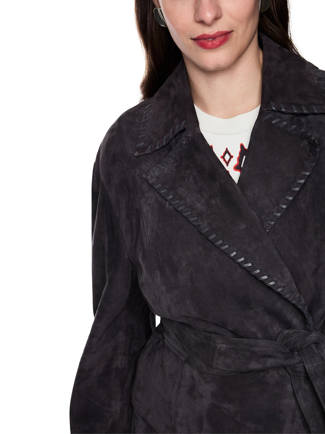Marc Cain Real leather jacket 'Rethink Together' in Periscope AC 12.06 L02 - Pre Order June Delivery