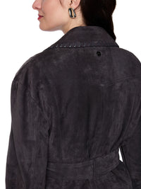 Marc Cain Real leather jacket 'Rethink Together' in Periscope AC 12.06 L02 - Pre Order June Delivery