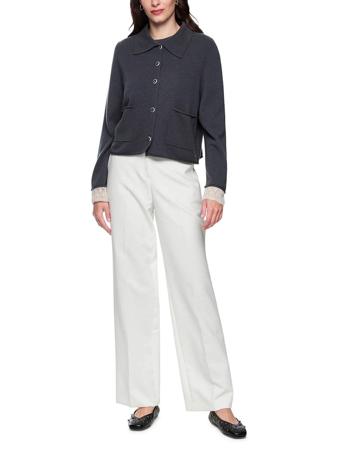 Marc Cain Cashmere cardigan ‘Rethink Together’ in Periscope AC 39.03 M68 - Pre Order June Delivery