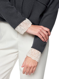 Marc Cain Cashmere cardigan ‘Rethink Together’ in Periscope AC 39.03 M68 - Pre Order June Delivery