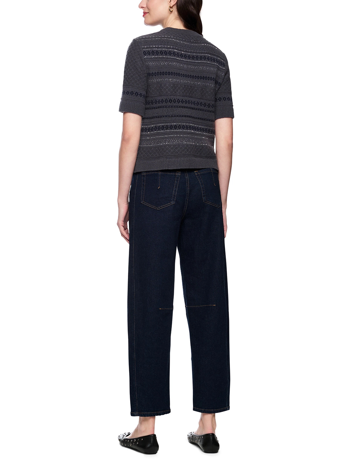 Marc Cain Paisley jumper ‘Rethink Together’ in Periscope AC 41.02 M02 - Pre Order June Delivery