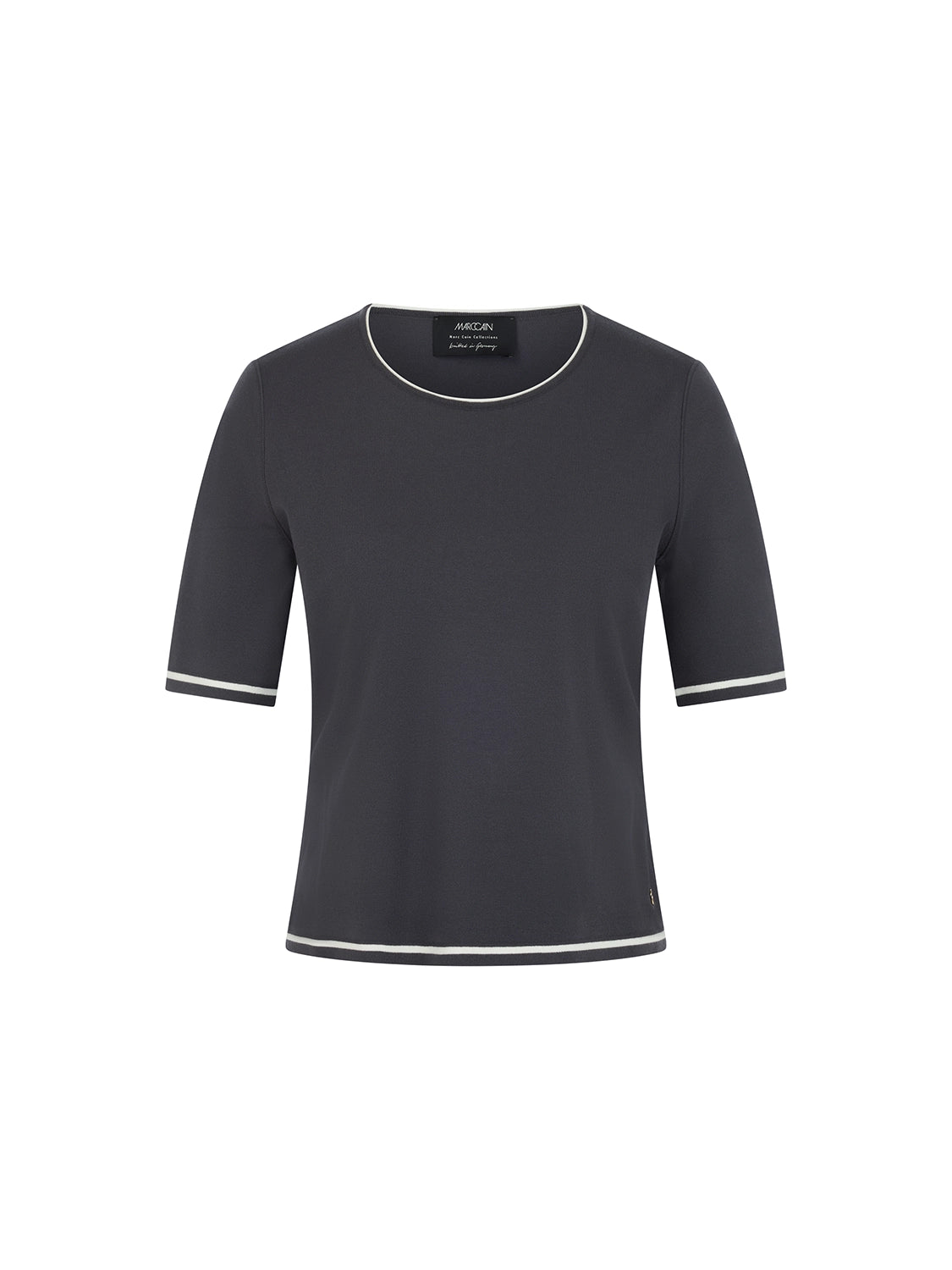 Marc Cain Rethink Together fine knit jumper in Periscope AC 41.09 M11 - Pre Order June Delivery