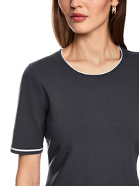 Marc Cain Rethink Together fine knit jumper in Periscope AC 41.09 M11 - Pre Order June Delivery