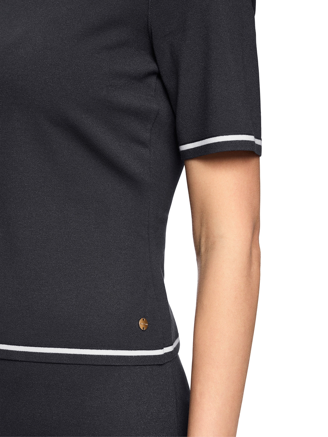 Marc Cain Rethink Together fine knit jumper in Periscope AC 41.09 M11 - Pre Order June Delivery