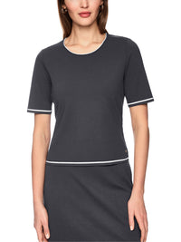 Marc Cain Rethink Together fine knit jumper in Periscope AC 41.09 M11 - Pre Order June Delivery