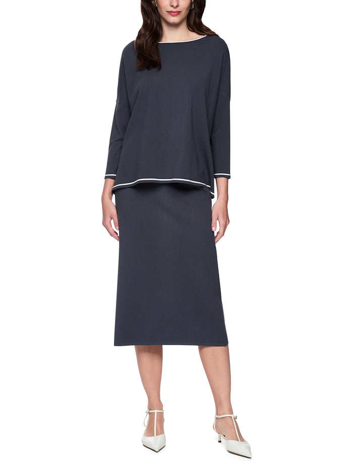 Marc Cain ‘Rethink Together’ oversized jumper in Periscope AC 41.16 M11 - Pre Order June Delivery