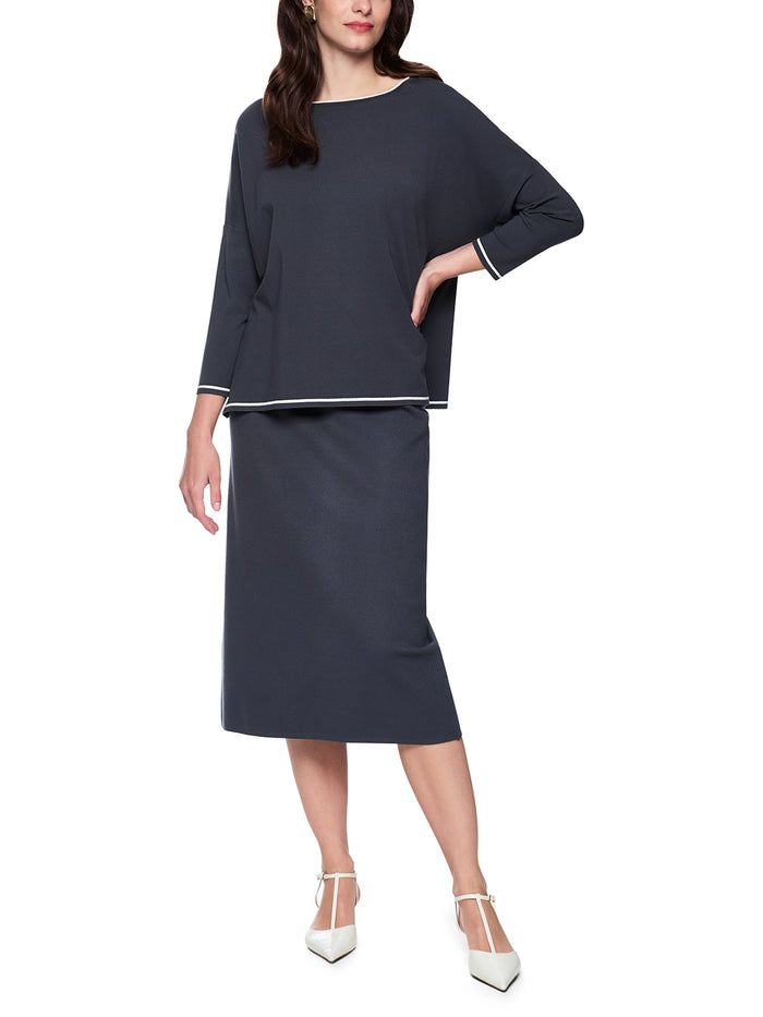 Marc Cain ‘Rethink Together’ oversized jumper in Periscope AC 41.16 M11 - Pre Order June Delivery