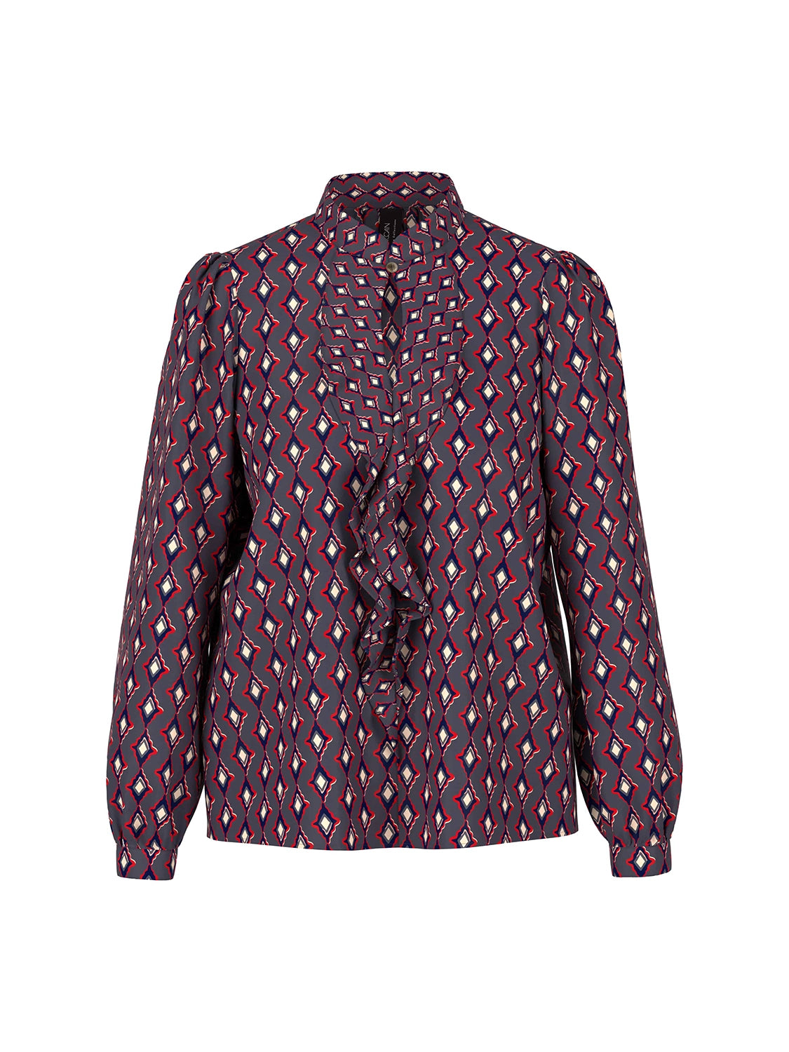 Marc Cain Flowing blouse ‘Rethink Together’ in Periscope AC 51.02 W04 - Pre Order June Delivery