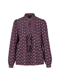 Marc Cain Flowing blouse ‘Rethink Together’ in Periscope AC 51.02 W04 - Pre Order June Delivery