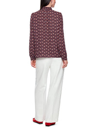 Marc Cain Flowing blouse ‘Rethink Together’ in Periscope AC 51.02 W04 - Pre Order June Delivery