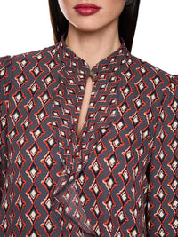 Marc Cain Flowing blouse ‘Rethink Together’ in Periscope AC 51.02 W04 - Pre Order June Delivery