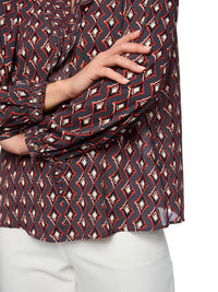 Marc Cain Flowing blouse ‘Rethink Together’ in Periscope AC 51.02 W04 - Pre Order June Delivery