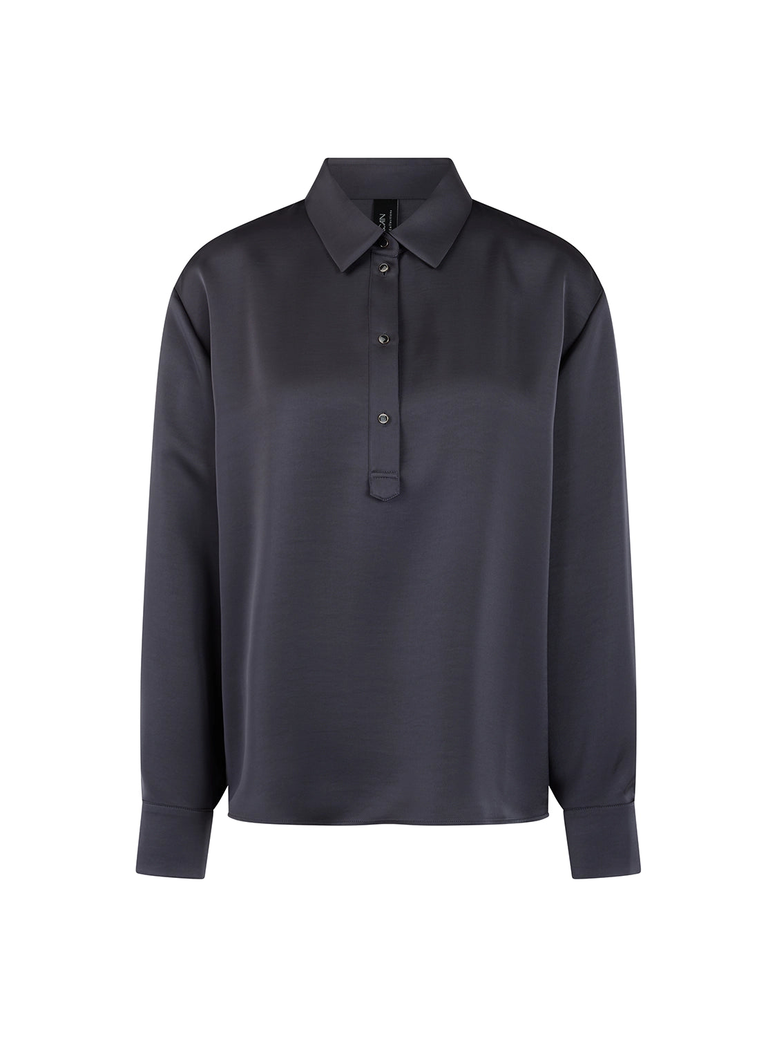 Marc Cain Classic style blouse ‘Rethink Together’ in Periscope AC 51.04 W64 - Pre Order June Delivery