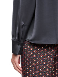 Marc Cain Classic style blouse ‘Rethink Together’ in Periscope AC 51.04 W64 - Pre Order June Delivery